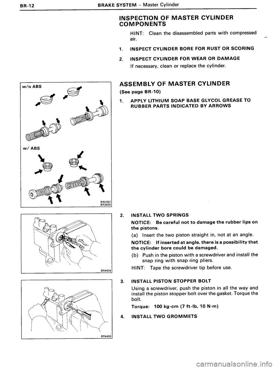 TOYOTA MR-2 1991 Factory Repair Manual TOYOTA MR-2 1991 Factory Repair Manual