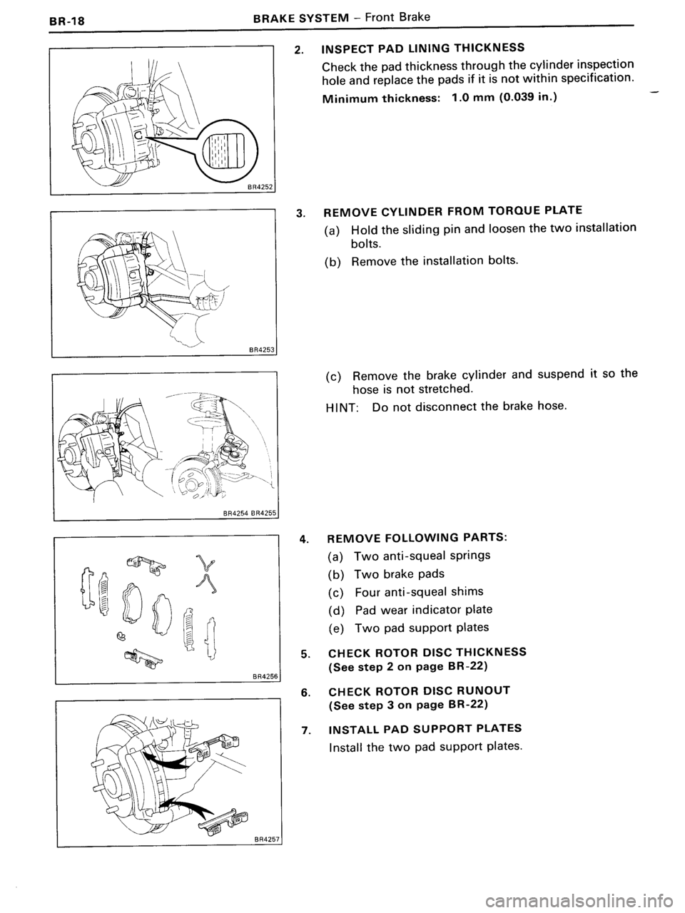 TOYOTA MR-2 1991 Factory Repair Manual TOYOTA MR-2 1991 Factory Repair Manual
