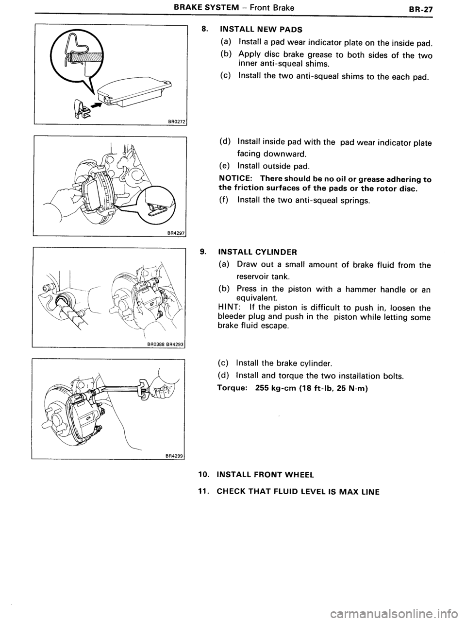 TOYOTA MR-2 1991 Factory Repair Manual TOYOTA MR-2 1991 Factory Repair Manual