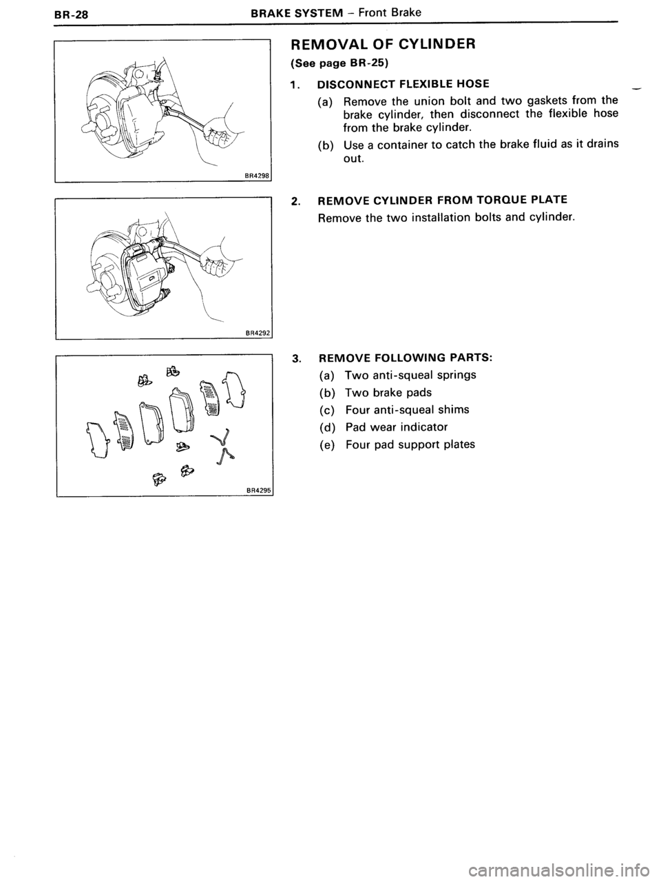 TOYOTA MR-2 1991 Factory Repair Manual TOYOTA MR-2 1991 Factory Repair Manual