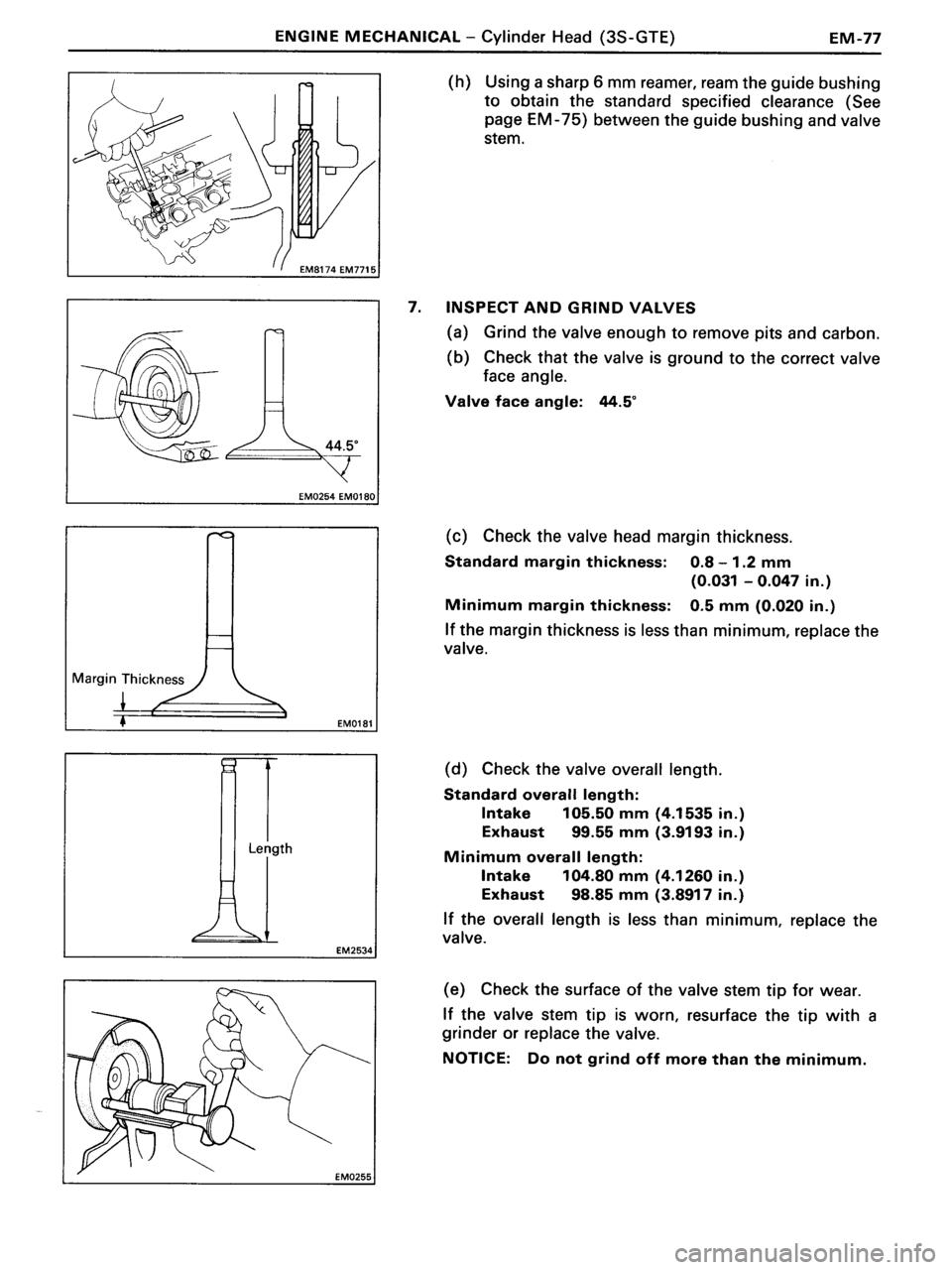 TOYOTA MR-2 1991 Factory Repair Manual TOYOTA MR-2 1991 Factory Repair Manual