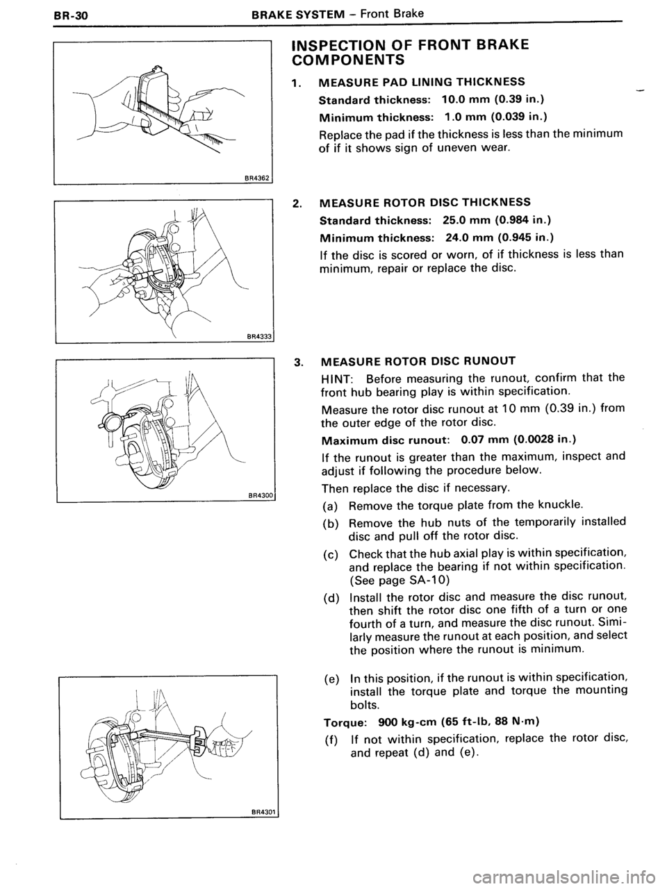 TOYOTA MR-2 1991 Factory Repair Manual TOYOTA MR-2 1991 Factory Repair Manual