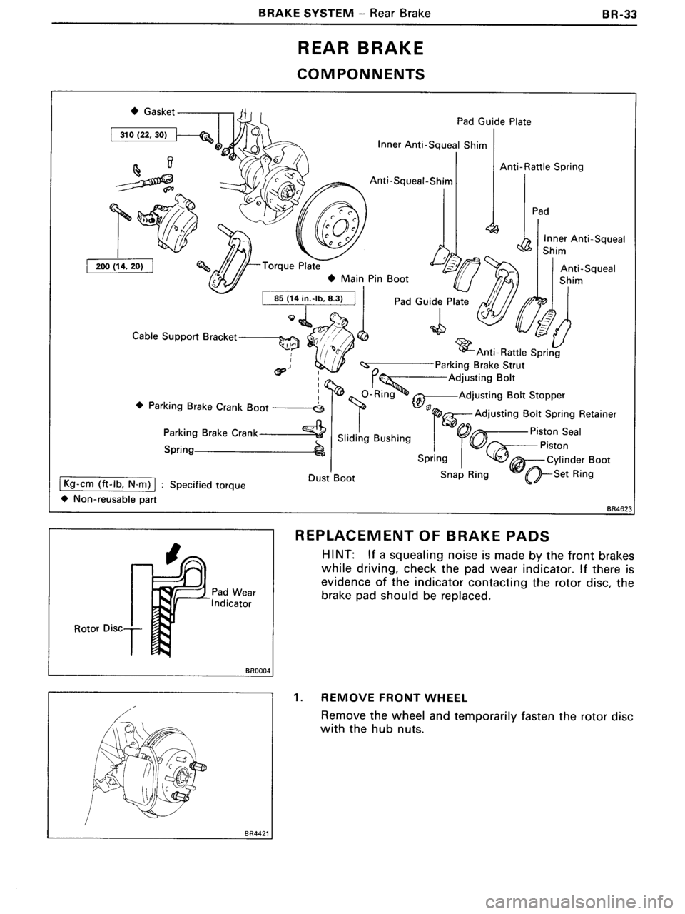 TOYOTA MR-2 1991 Factory Repair Manual TOYOTA MR-2 1991 Factory Repair Manual