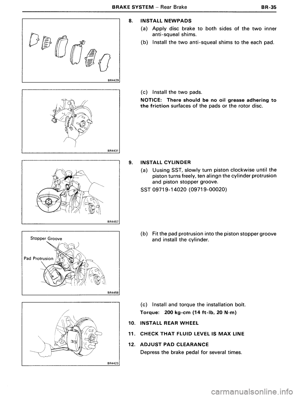 TOYOTA MR-2 1991 Factory Repair Manual TOYOTA MR-2 1991 Factory Repair Manual