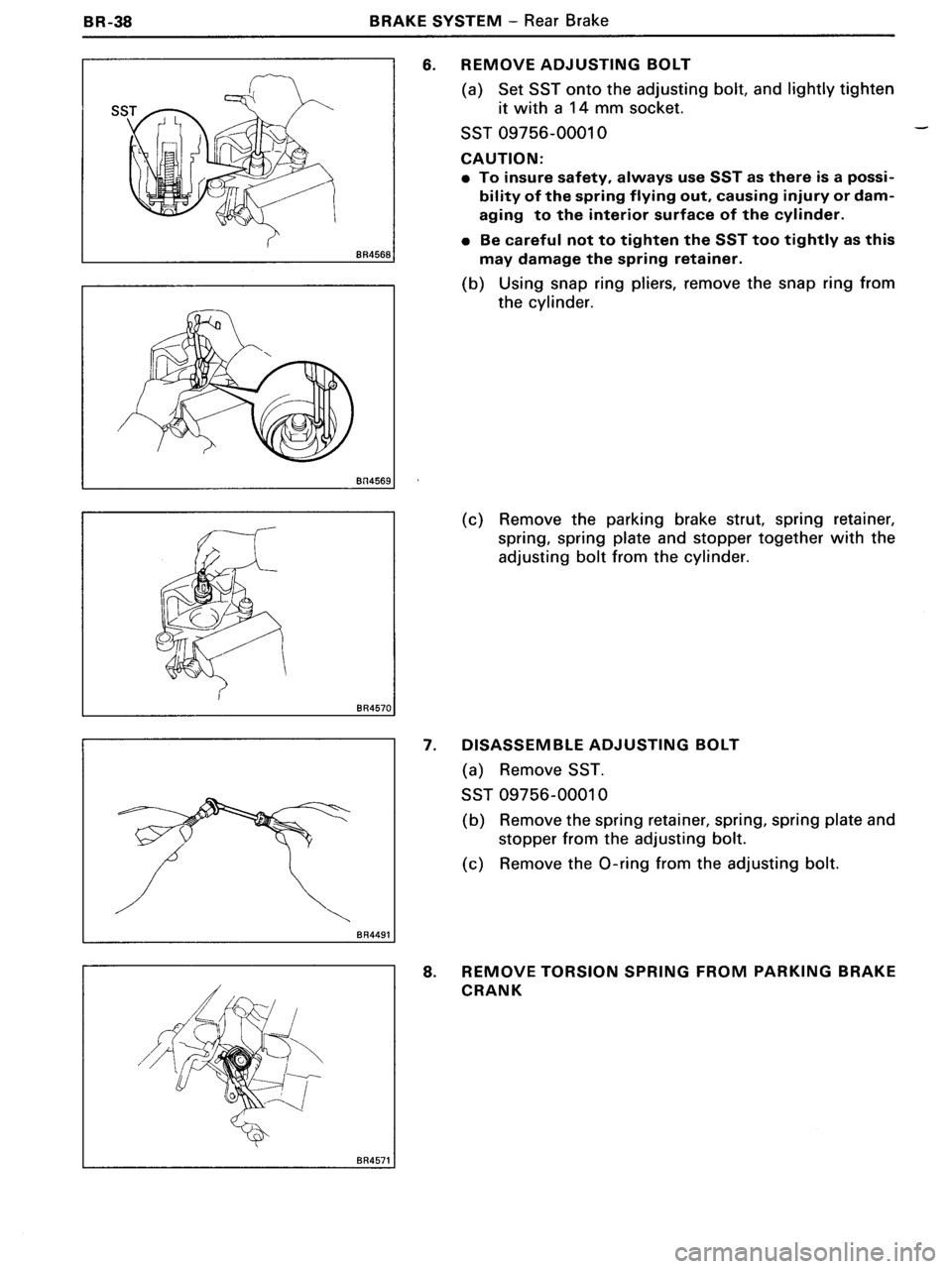 TOYOTA MR-2 1991 Factory Repair Manual TOYOTA MR-2 1991 Factory Repair Manual