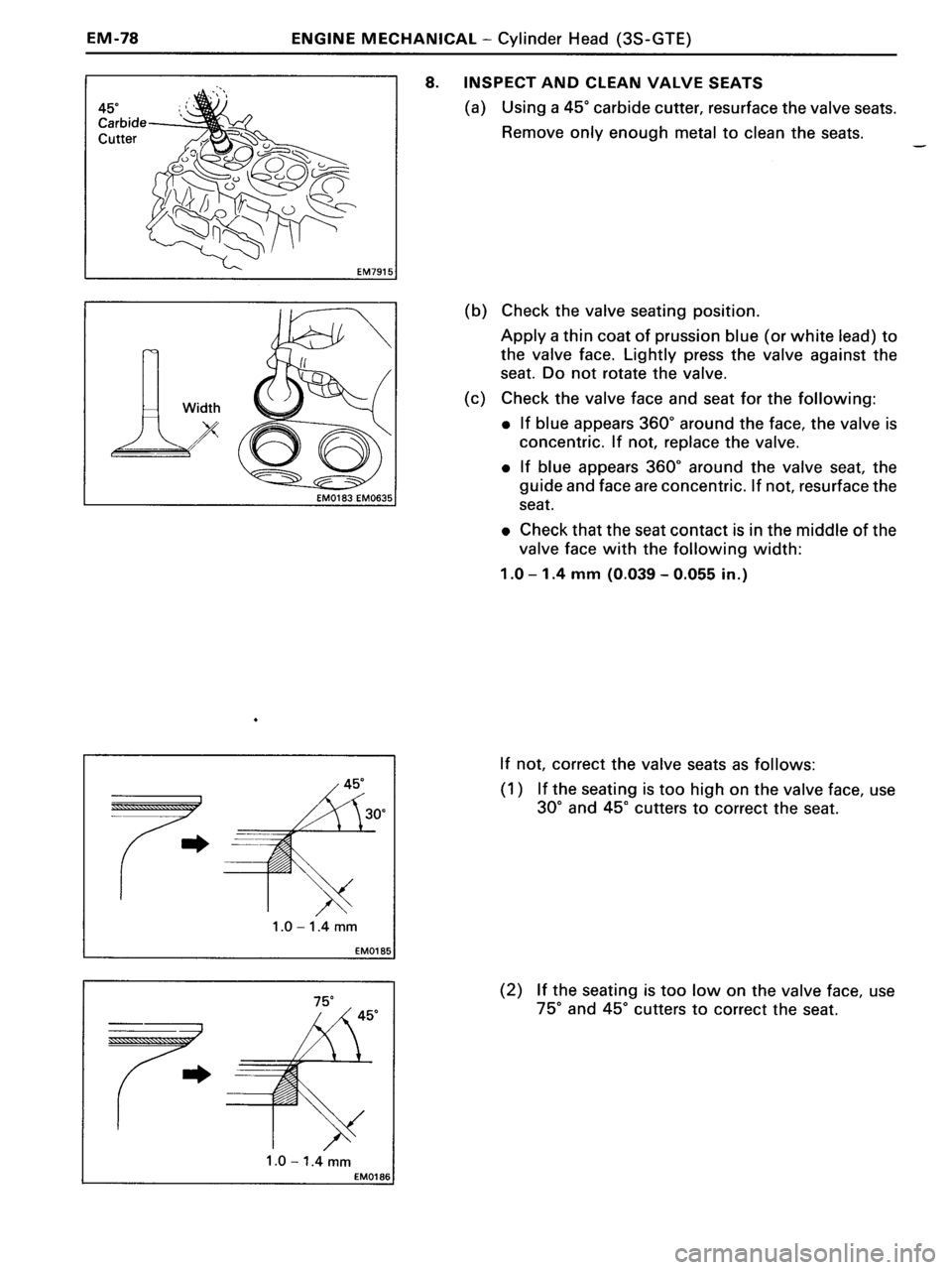 TOYOTA MR-2 1991 Factory Repair Manual TOYOTA MR-2 1991 Factory Repair Manual