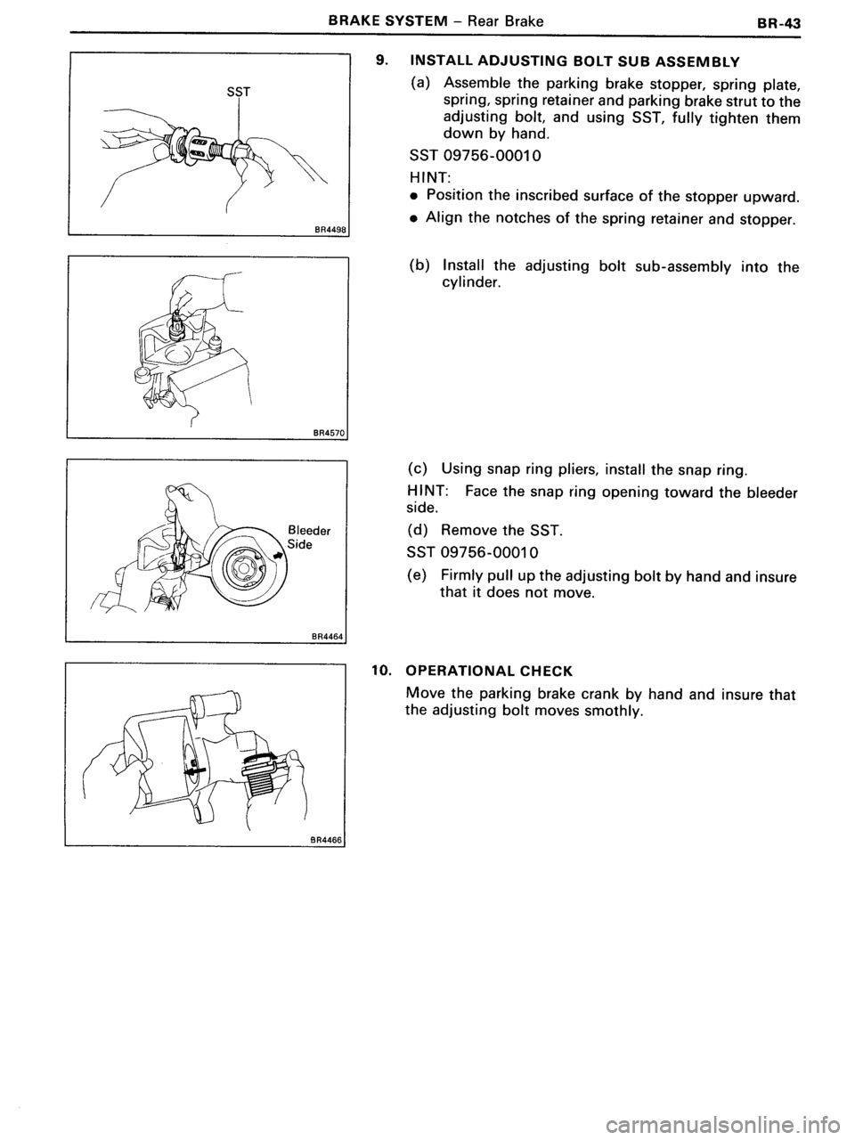 TOYOTA MR-2 1991 Factory Repair Manual TOYOTA MR-2 1991 Factory Repair Manual
