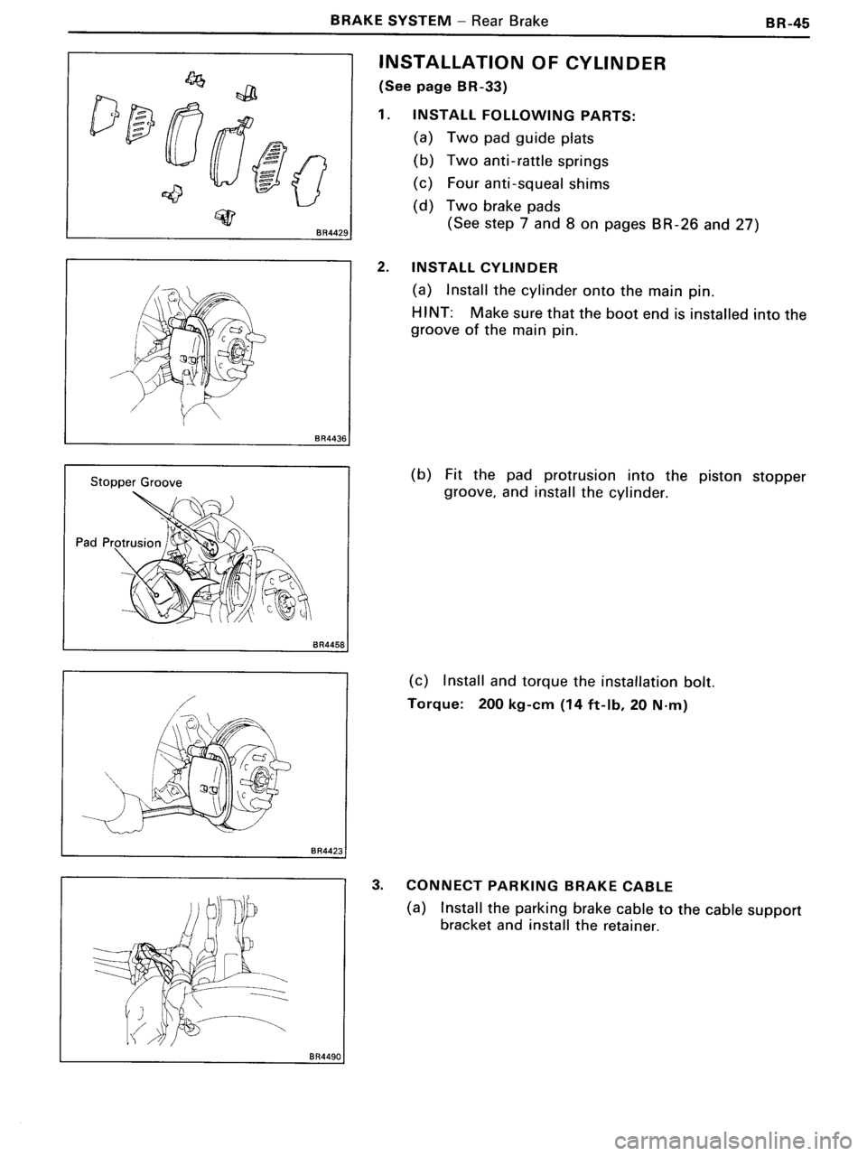 TOYOTA MR-2 1991 Factory Repair Manual TOYOTA MR-2 1991 Factory Repair Manual