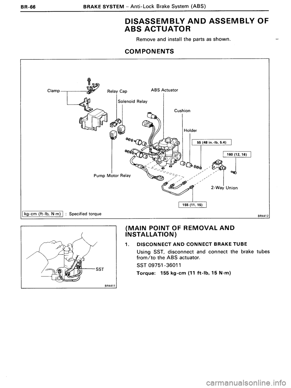 TOYOTA MR-2 1991 Factory Repair Manual TOYOTA MR-2 1991 Factory Repair Manual