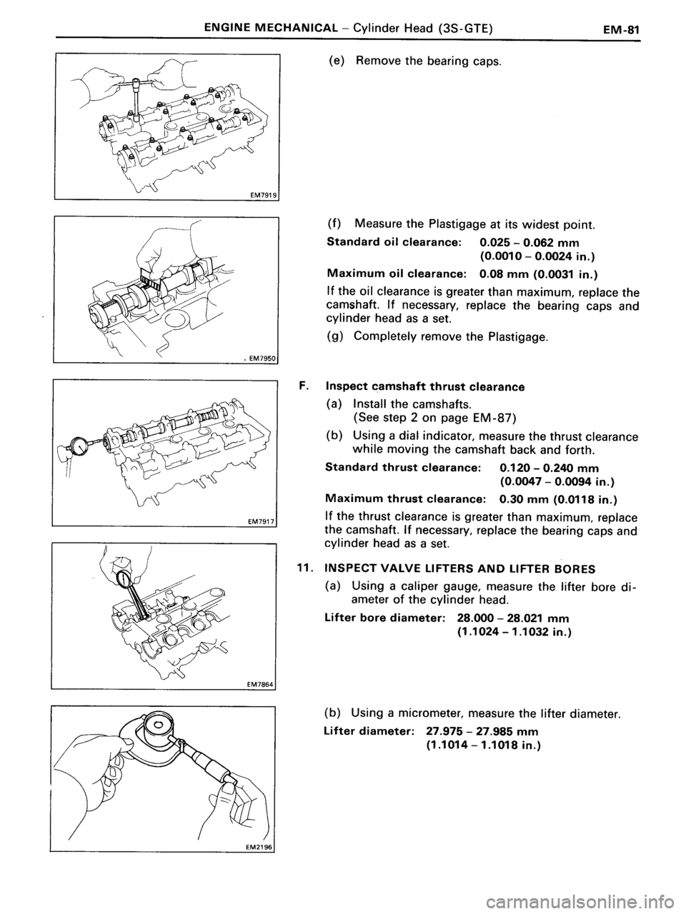 TOYOTA MR-2 1991 Factory Repair Manual TOYOTA MR-2 1991 Factory Repair Manual