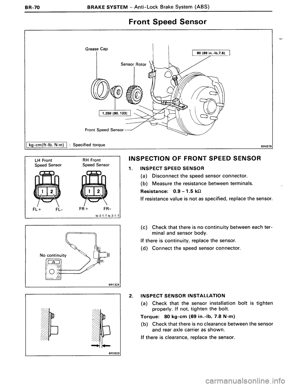 TOYOTA MR-2 1991 Factory Repair Manual TOYOTA MR-2 1991 Factory Repair Manual