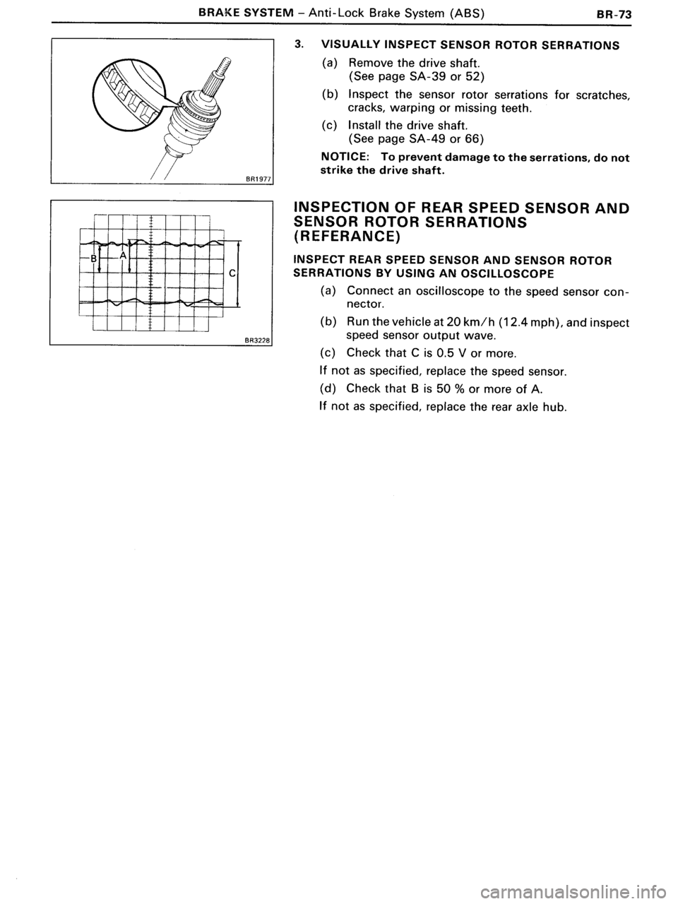 TOYOTA MR-2 1991 Factory Repair Manual TOYOTA MR-2 1991 Factory Repair Manual