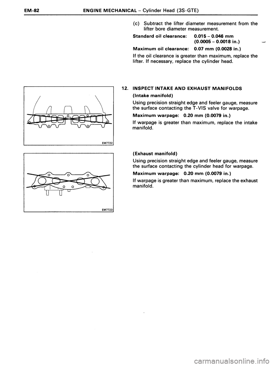 TOYOTA MR-2 1991 Factory Repair Manual TOYOTA MR-2 1991 Factory Repair Manual