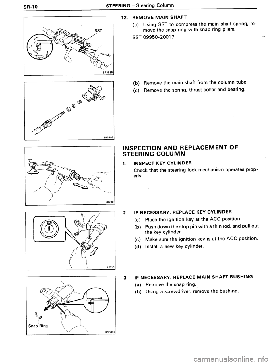 TOYOTA MR-2 1991 Factory Repair Manual TOYOTA MR-2 1991 Factory Repair Manual