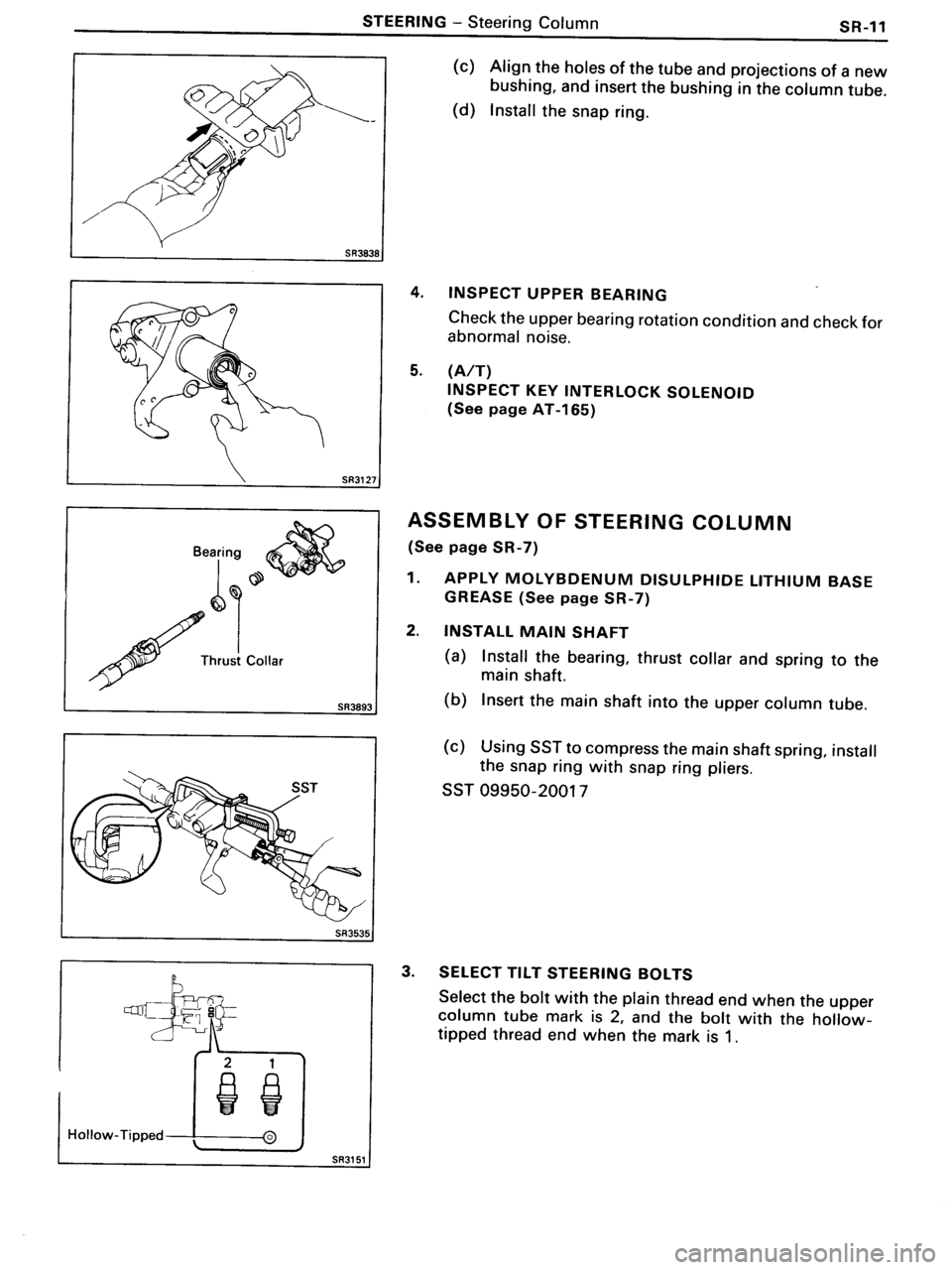 TOYOTA MR-2 1991 Factory Repair Manual TOYOTA MR-2 1991 Factory Repair Manual