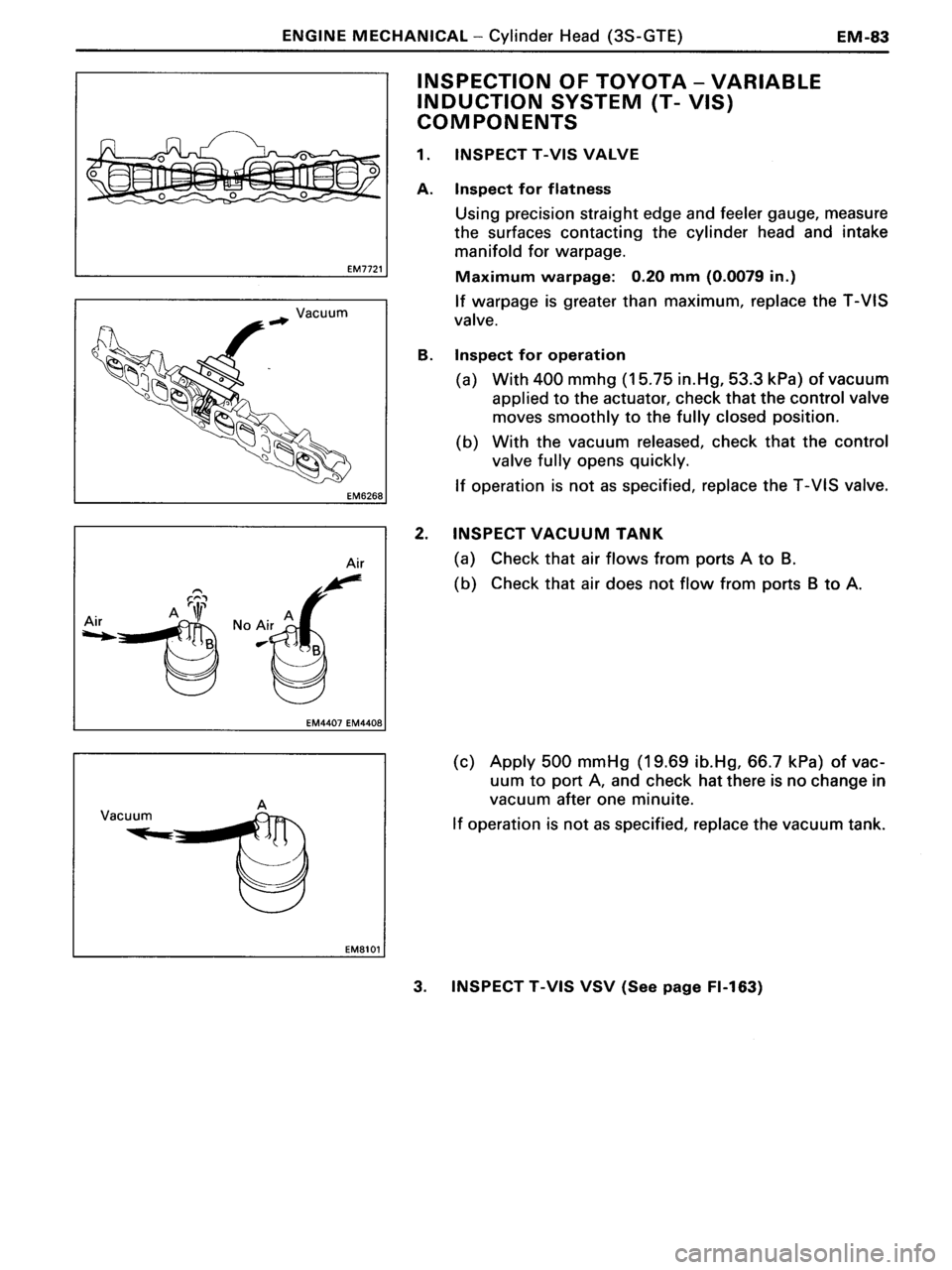 TOYOTA MR-2 1991 Factory Repair Manual TOYOTA MR-2 1991 Factory Repair Manual