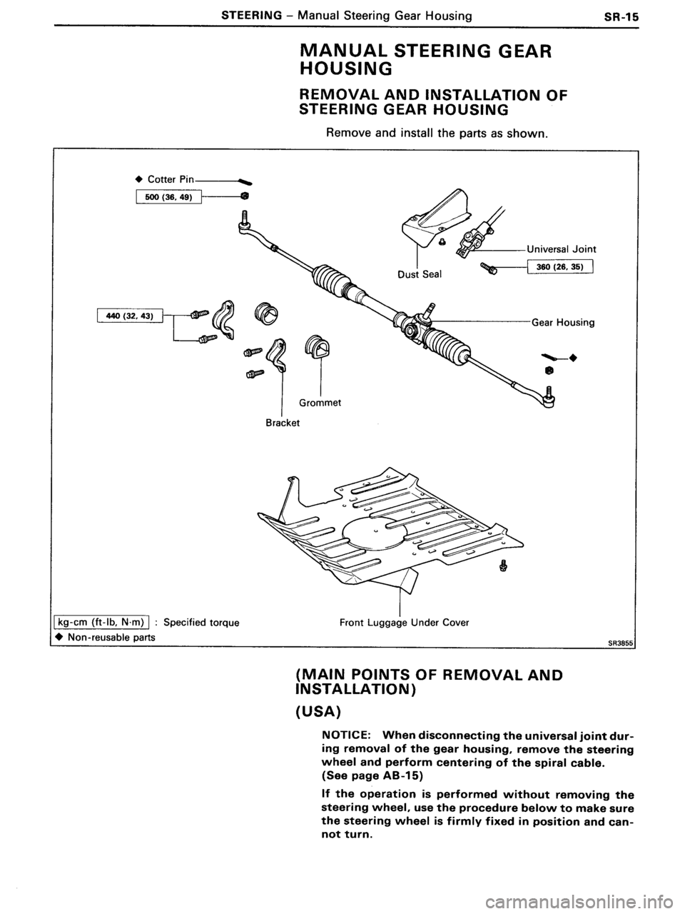 TOYOTA MR-2 1991 Factory Repair Manual TOYOTA MR-2 1991 Factory Repair Manual