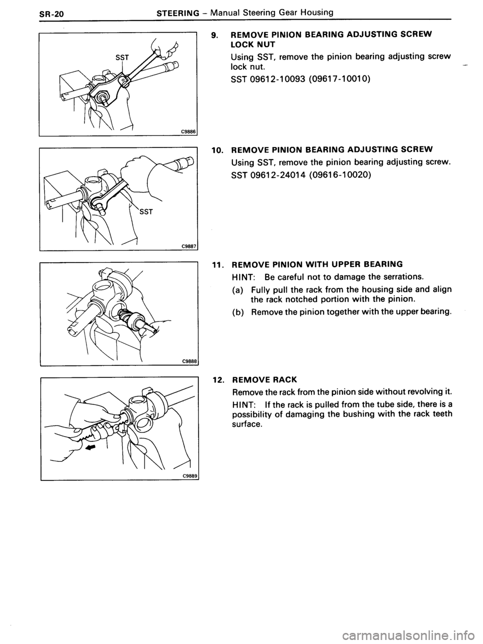 TOYOTA MR-2 1991 Factory Repair Manual TOYOTA MR-2 1991 Factory Repair Manual