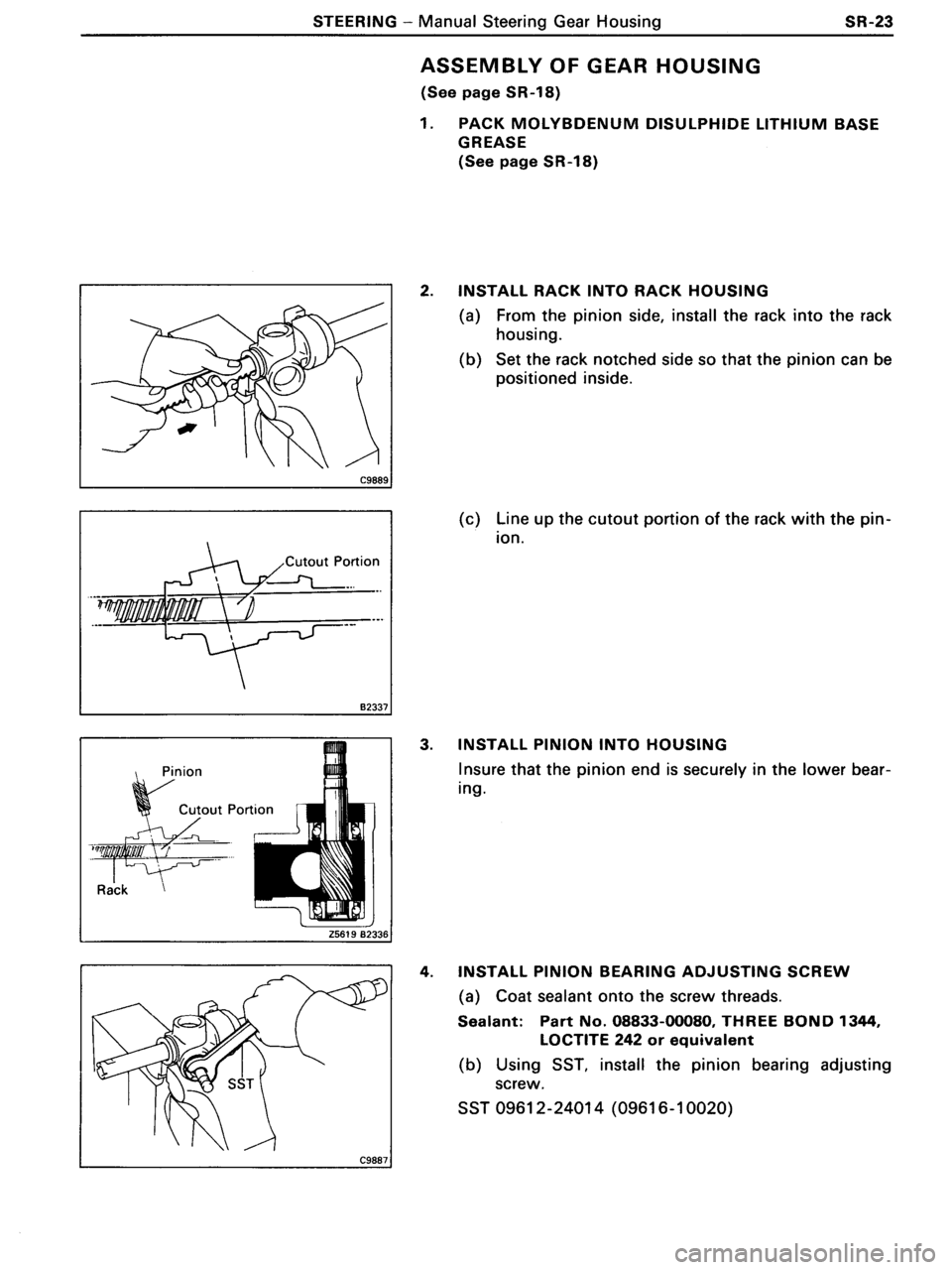 TOYOTA MR-2 1991 Factory Repair Manual TOYOTA MR-2 1991 Factory Repair Manual