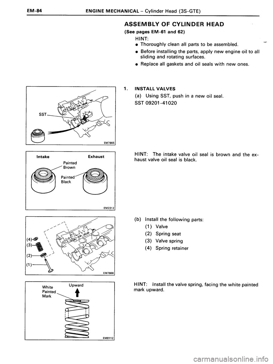 TOYOTA MR-2 1991 Factory Repair Manual TOYOTA MR-2 1991 Factory Repair Manual
