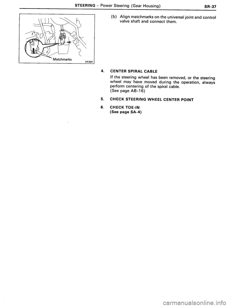TOYOTA MR-2 1991 Factory Repair Manual TOYOTA MR-2 1991 Factory Repair Manual