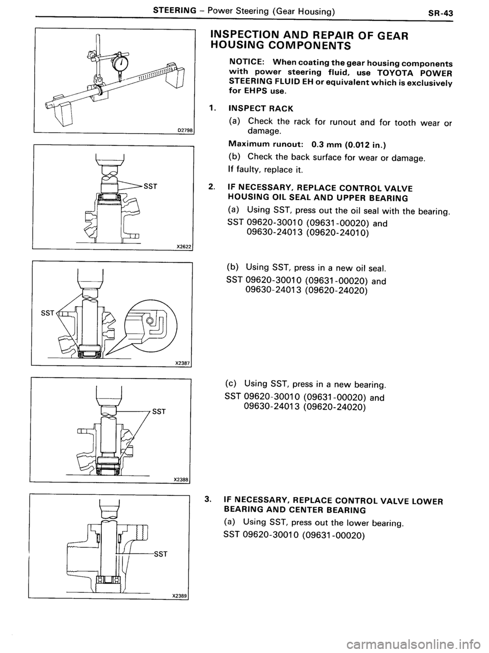 TOYOTA MR-2 1991 Factory Repair Manual TOYOTA MR-2 1991 Factory Repair Manual