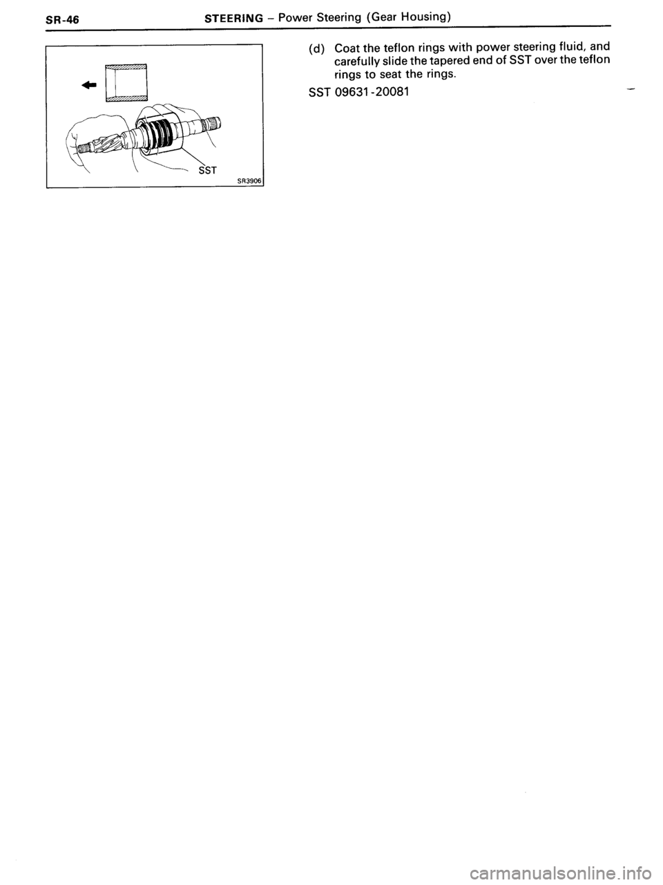 TOYOTA MR-2 1991 Factory Repair Manual TOYOTA MR-2 1991 Factory Repair Manual