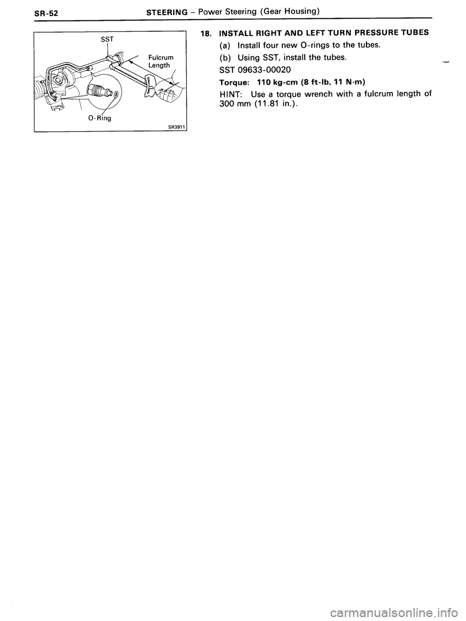 TOYOTA MR-2 1991 Factory Repair Manual TOYOTA MR-2 1991 Factory Repair Manual