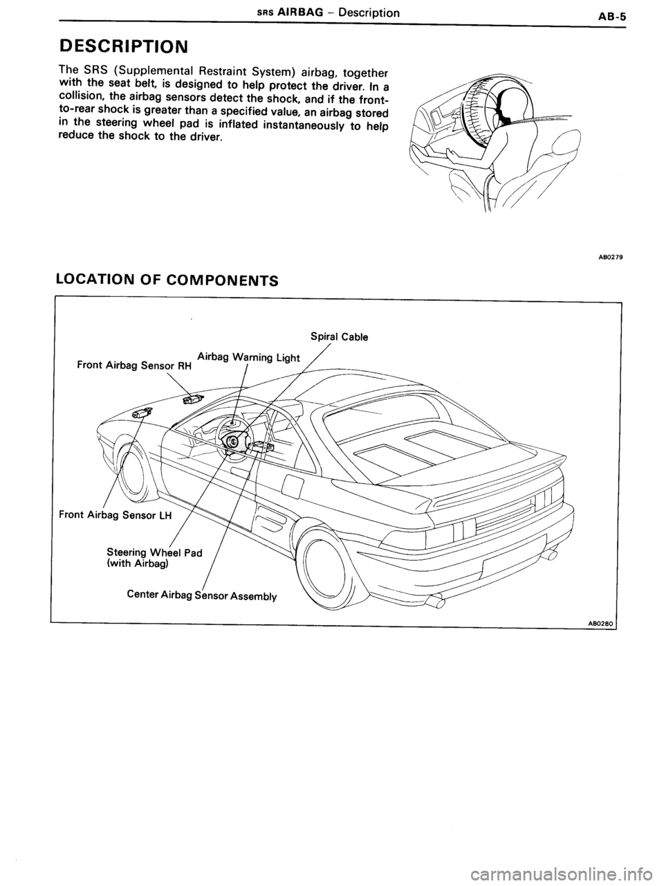 TOYOTA MR-2 1991 Factory Repair Manual TOYOTA MR-2 1991 Factory Repair Manual