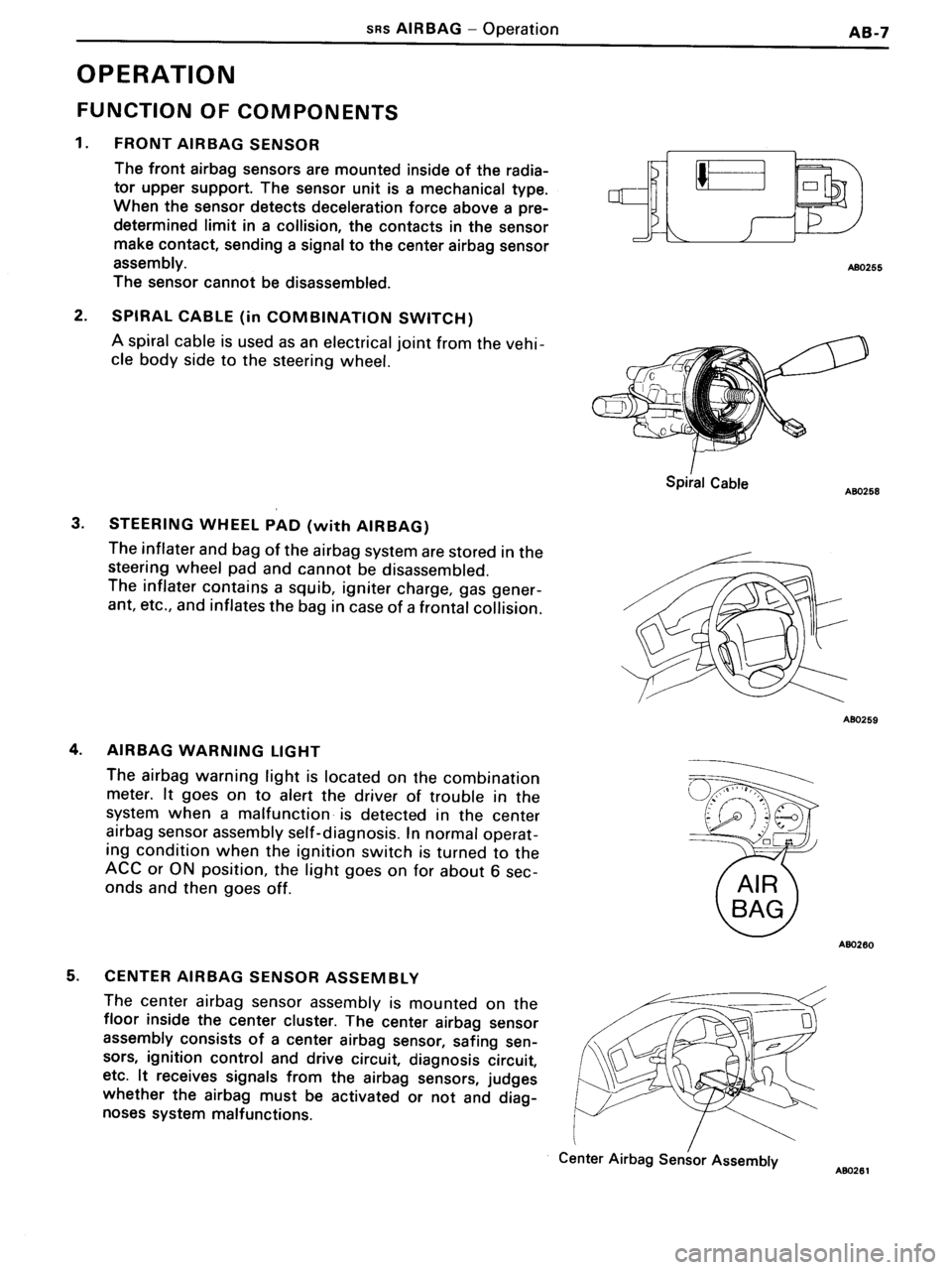 TOYOTA MR-2 1991 Factory Repair Manual TOYOTA MR-2 1991 Factory Repair Manual