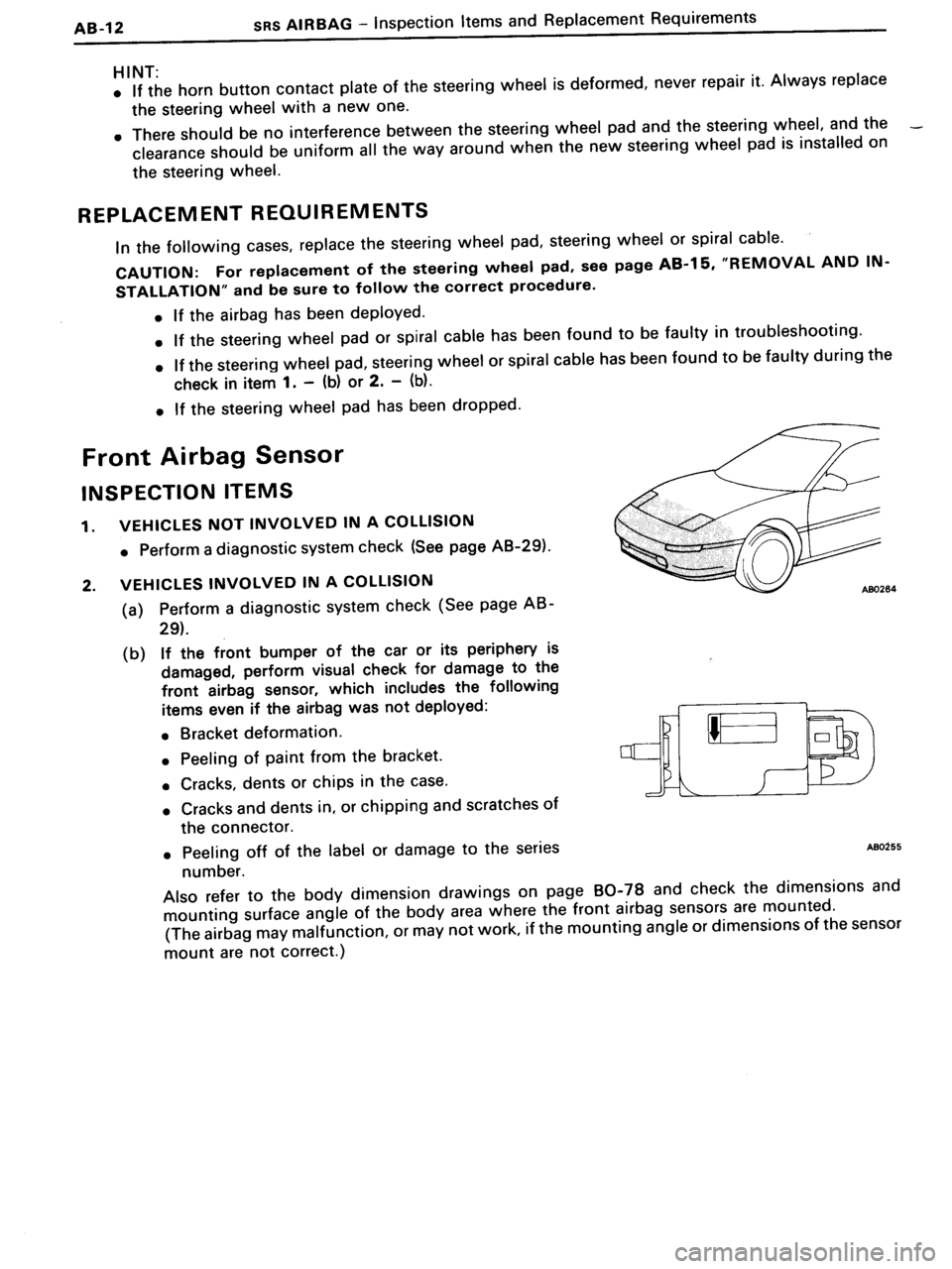 TOYOTA MR-2 1991 Factory Repair Manual TOYOTA MR-2 1991 Factory Repair Manual