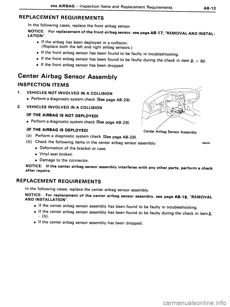TOYOTA MR-2 1991 Factory Repair Manual TOYOTA MR-2 1991 Factory Repair Manual