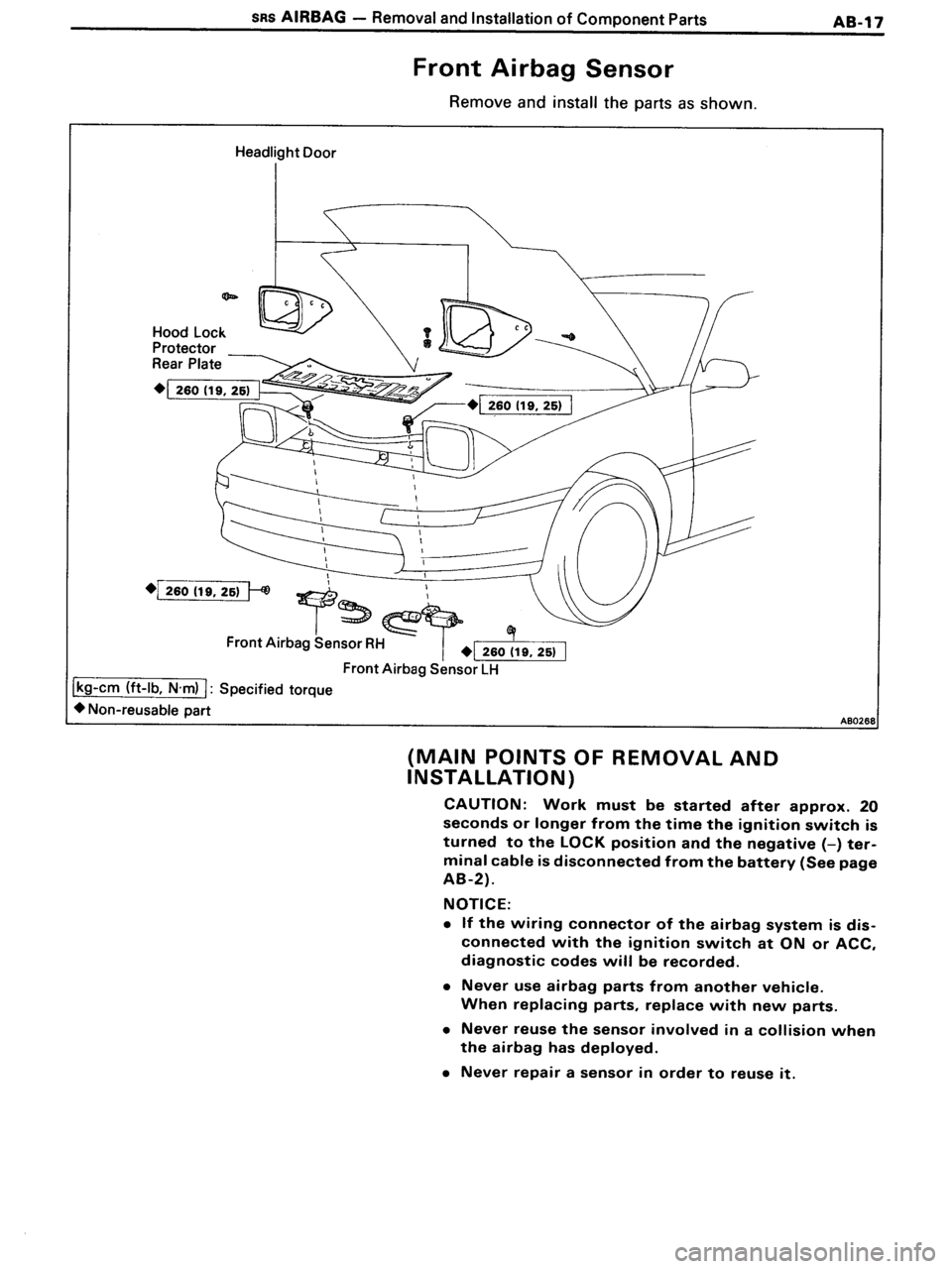 TOYOTA MR-2 1991 Factory Repair Manual TOYOTA MR-2 1991 Factory Repair Manual