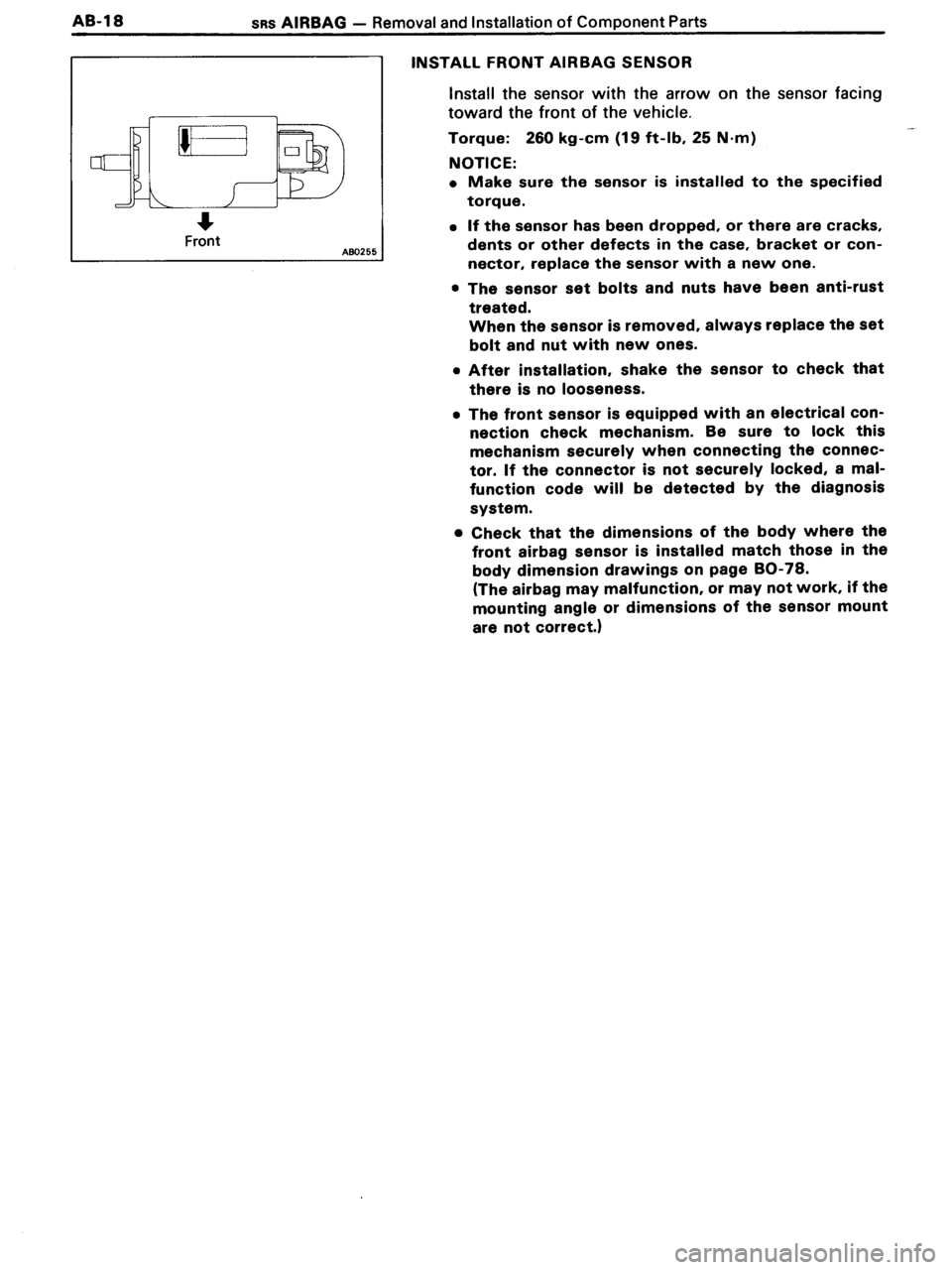 TOYOTA MR-2 1991 Factory Repair Manual TOYOTA MR-2 1991 Factory Repair Manual