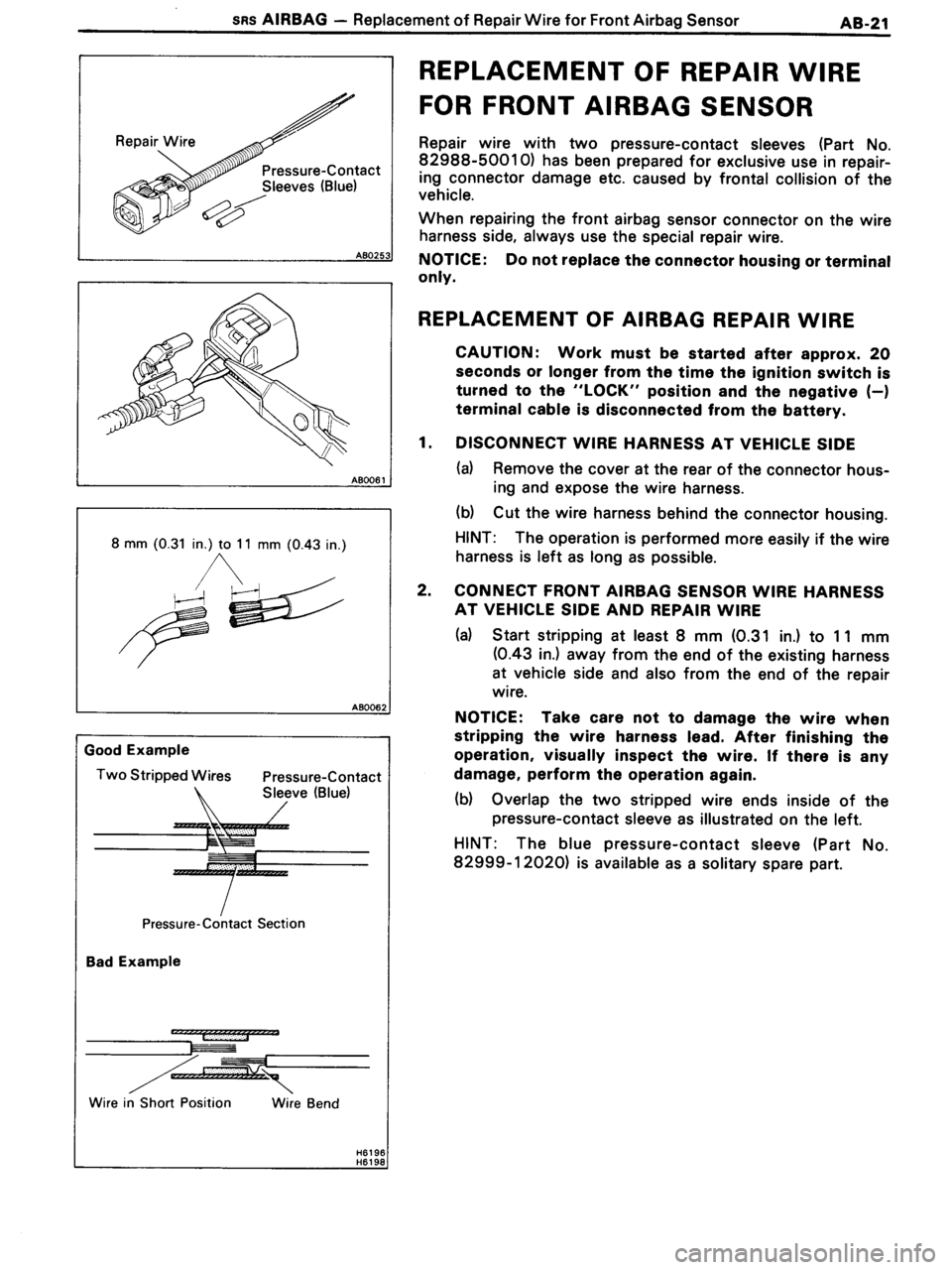 TOYOTA MR-2 1991 Factory Repair Manual TOYOTA MR-2 1991 Factory Repair Manual