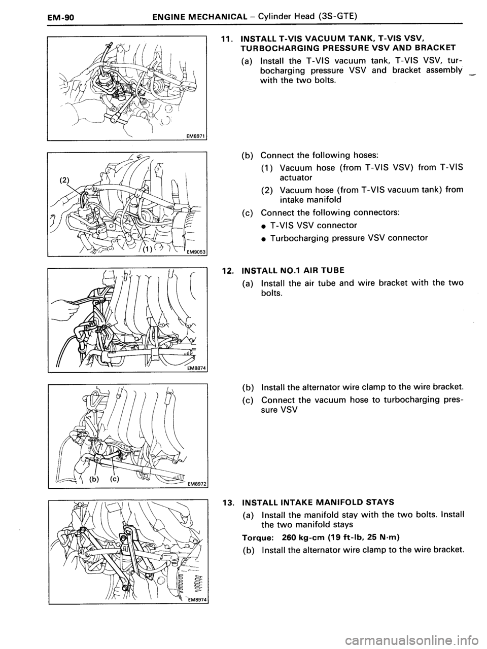 TOYOTA MR-2 1991 Factory Repair Manual TOYOTA MR-2 1991 Factory Repair Manual
