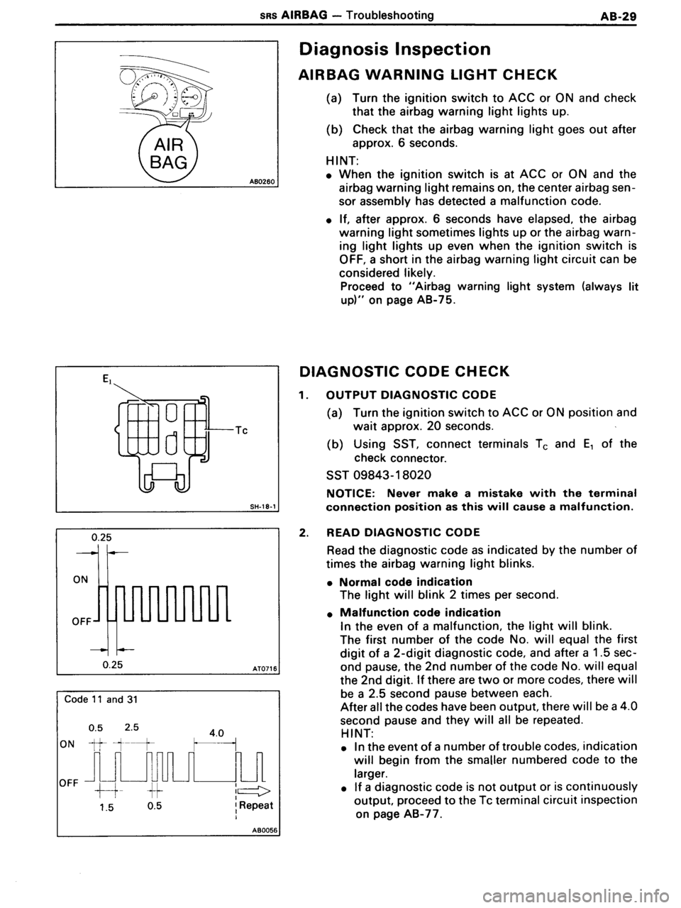 TOYOTA MR-2 1991 Factory Repair Manual TOYOTA MR-2 1991 Factory Repair Manual