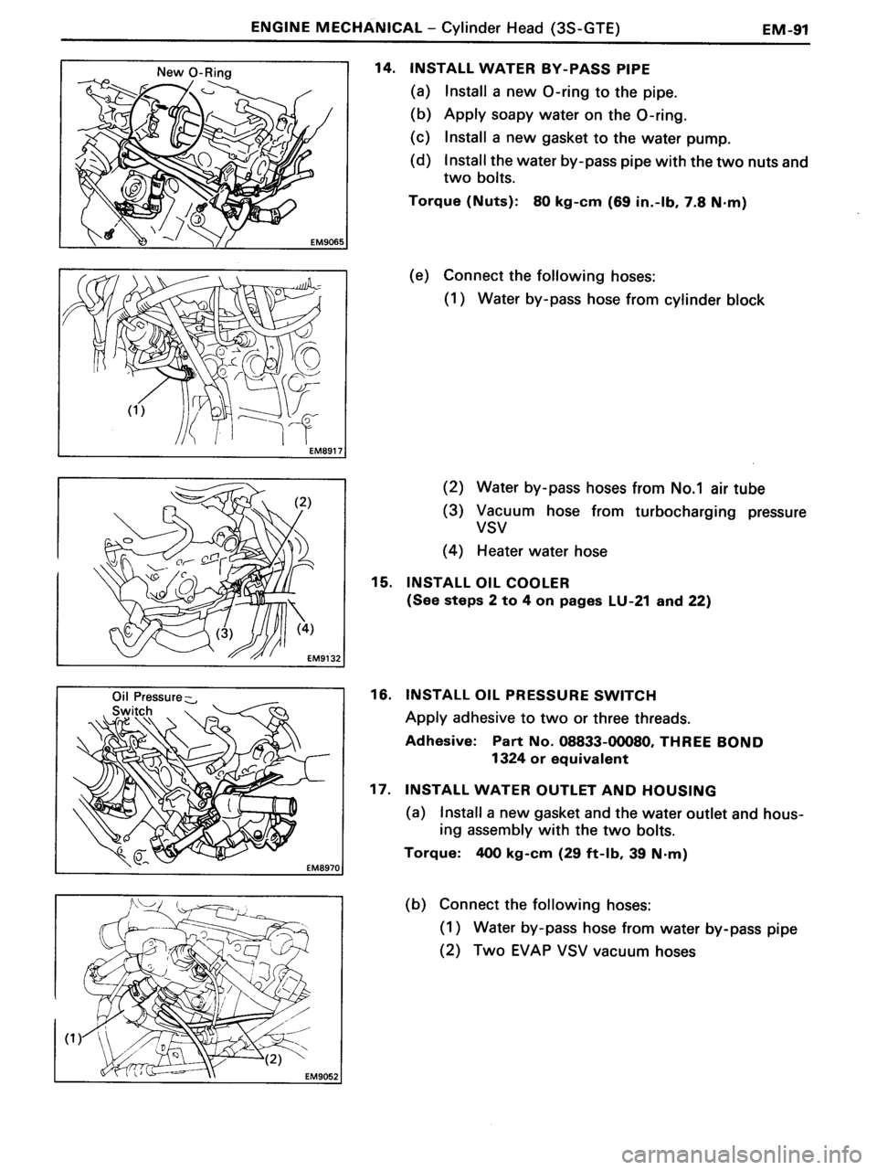 TOYOTA MR-2 1991 Factory Repair Manual TOYOTA MR-2 1991 Factory Repair Manual