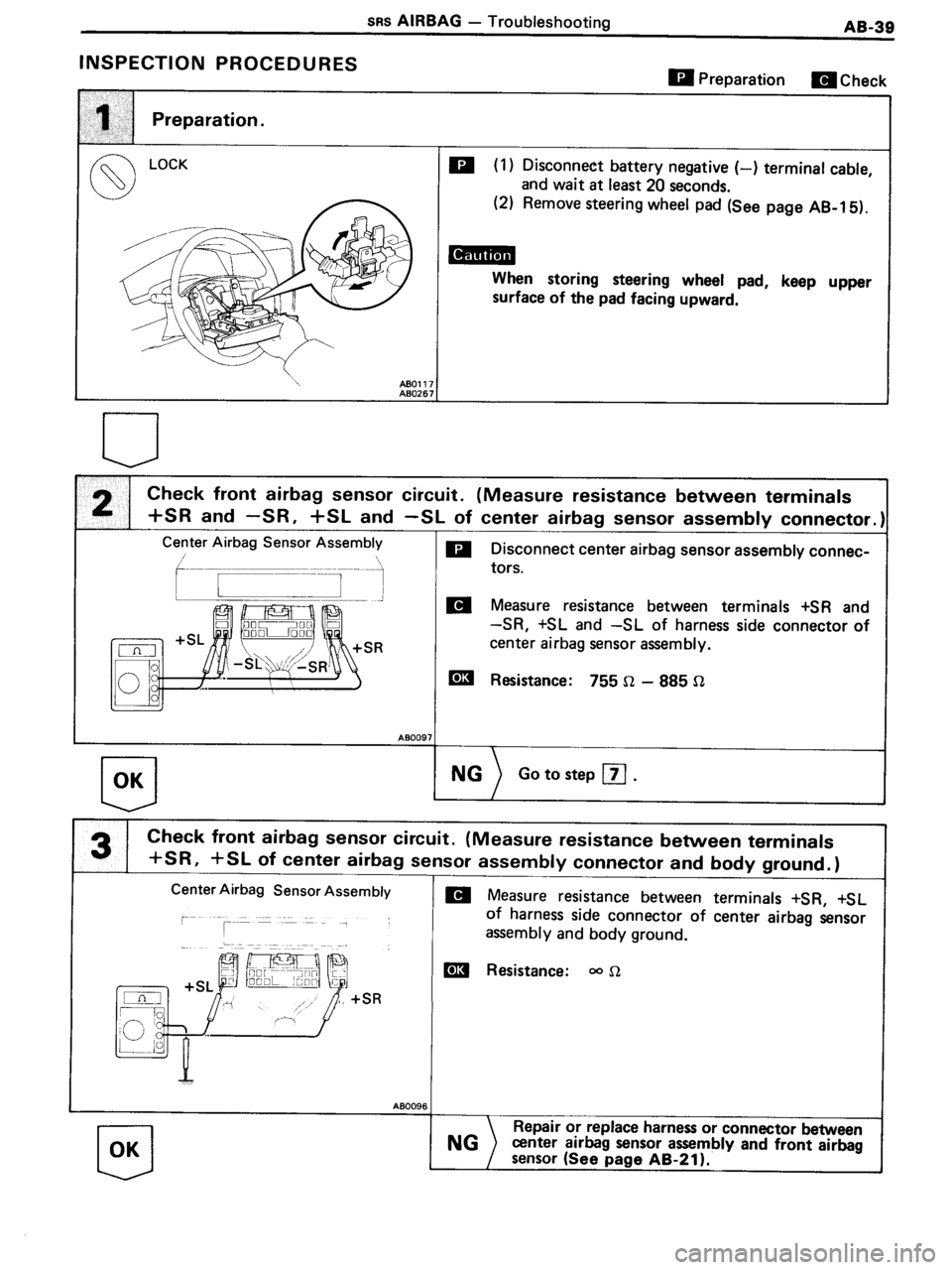 TOYOTA MR-2 1991 Factory Repair Manual TOYOTA MR-2 1991 Factory Repair Manual