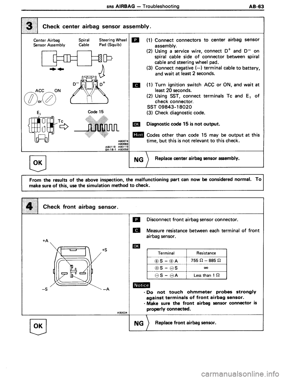 TOYOTA MR-2 1991  Factory Repair Manual 