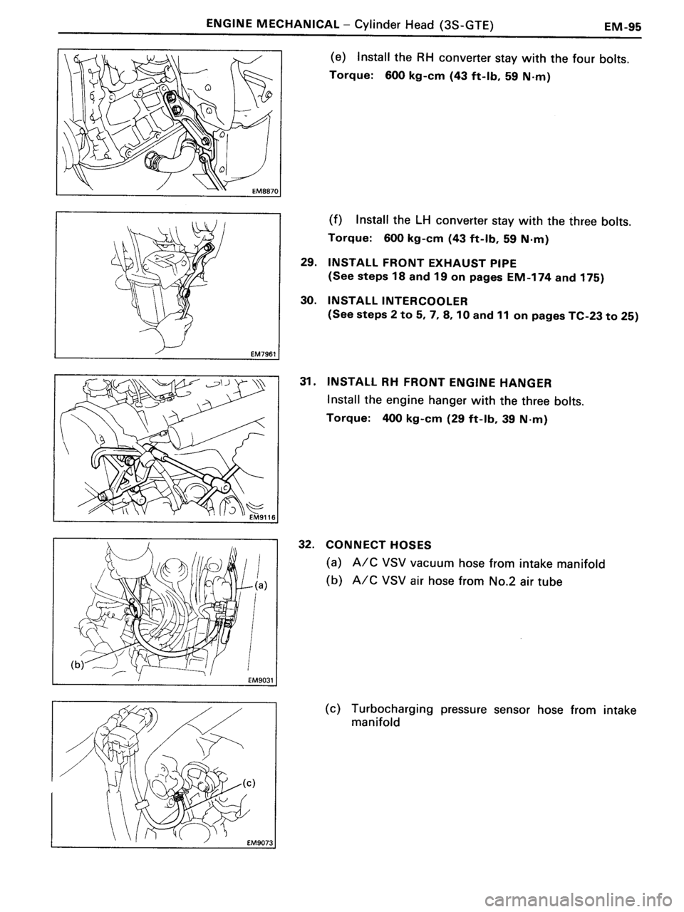 TOYOTA MR-2 1991 Factory Repair Manual TOYOTA MR-2 1991 Factory Repair Manual