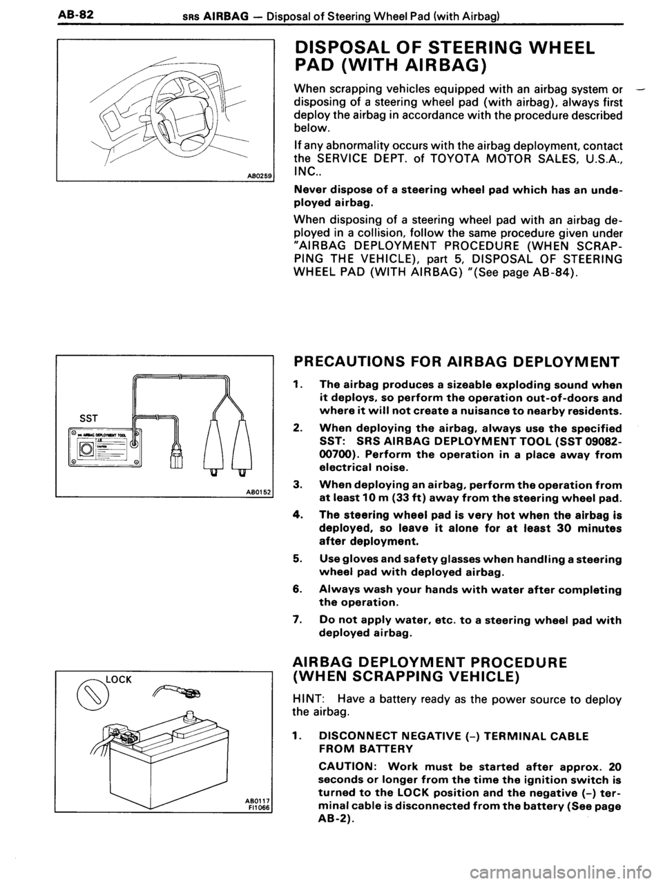 TOYOTA MR-2 1991 Factory Repair Manual TOYOTA MR-2 1991 Factory Repair Manual