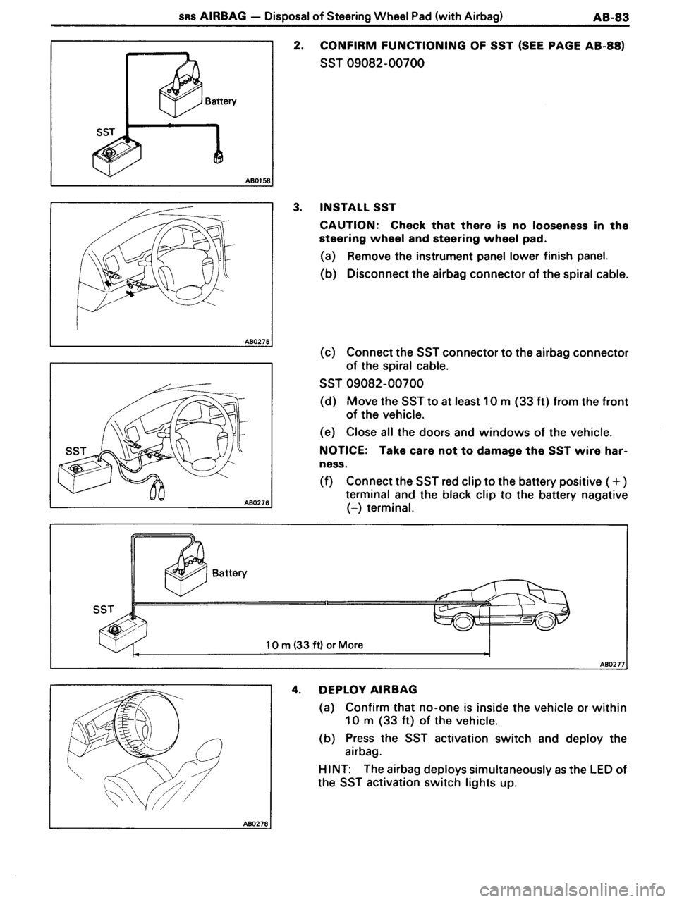 TOYOTA MR-2 1991 Factory Repair Manual TOYOTA MR-2 1991 Factory Repair Manual