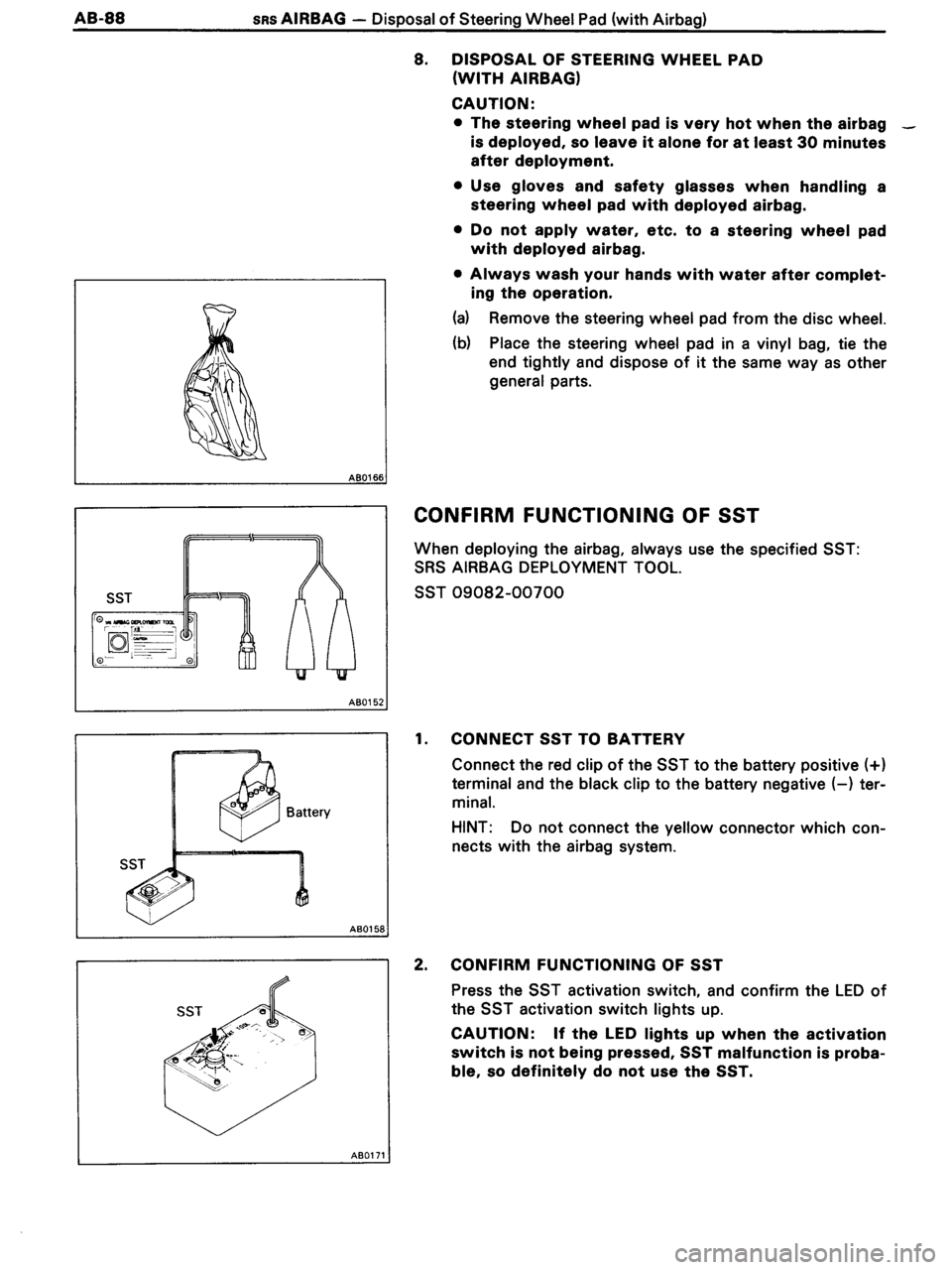 TOYOTA MR-2 1991 Factory Repair Manual TOYOTA MR-2 1991 Factory Repair Manual