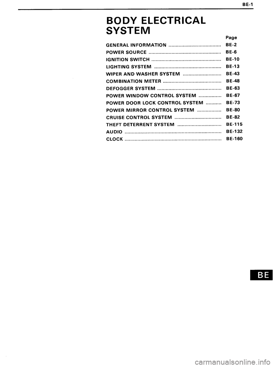 TOYOTA MR-2 1991 Factory Repair Manual TOYOTA MR-2 1991 Factory Repair Manual