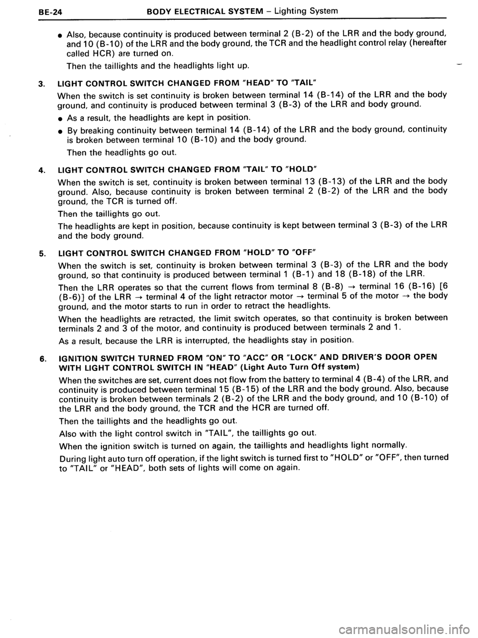 TOYOTA MR-2 1991  Factory Repair Manual 