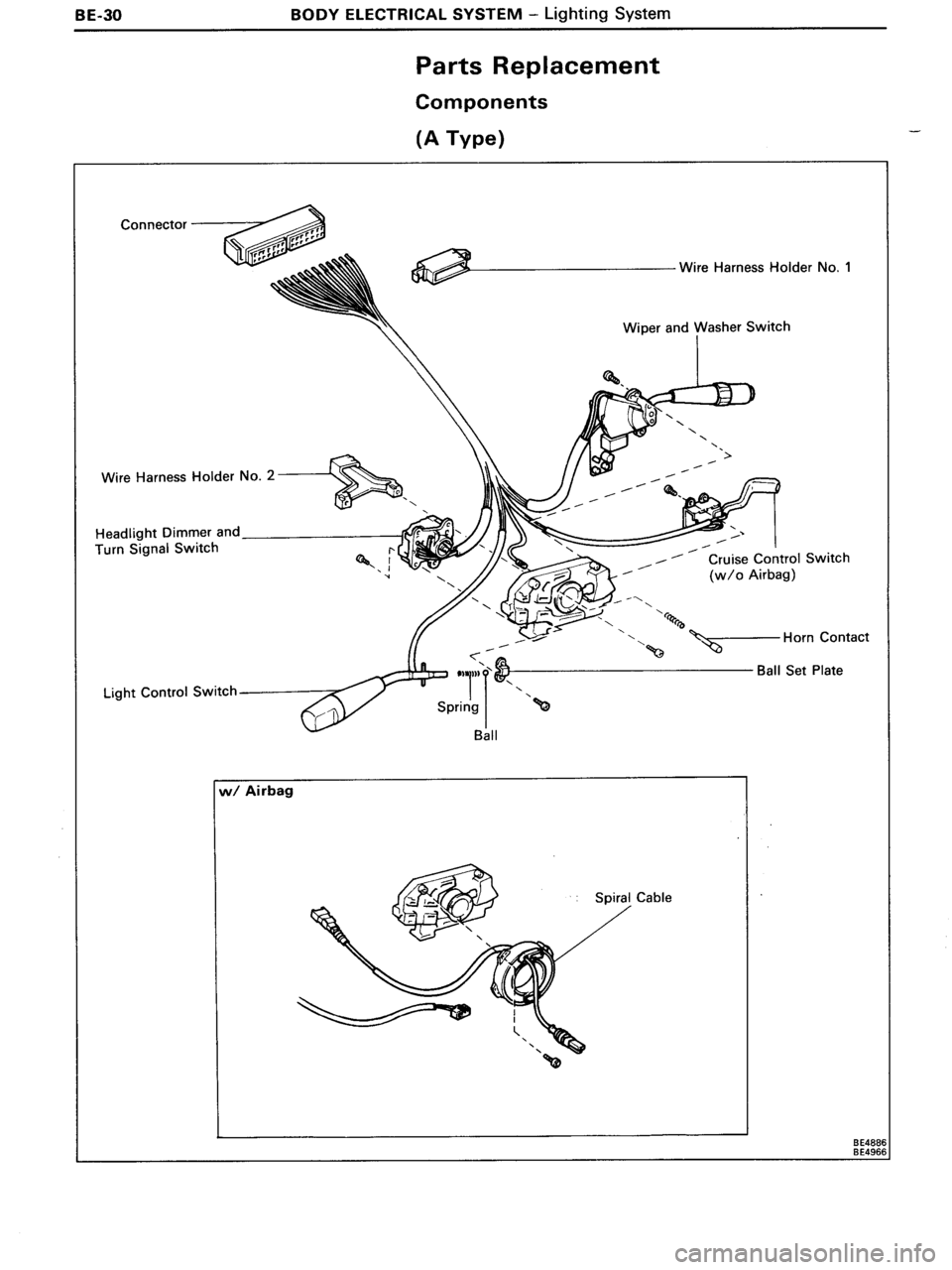 TOYOTA MR-2 1991  Factory Repair Manual 