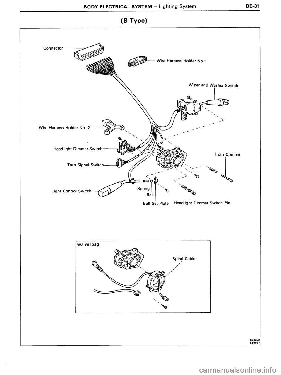 TOYOTA MR-2 1991  Factory Repair Manual 