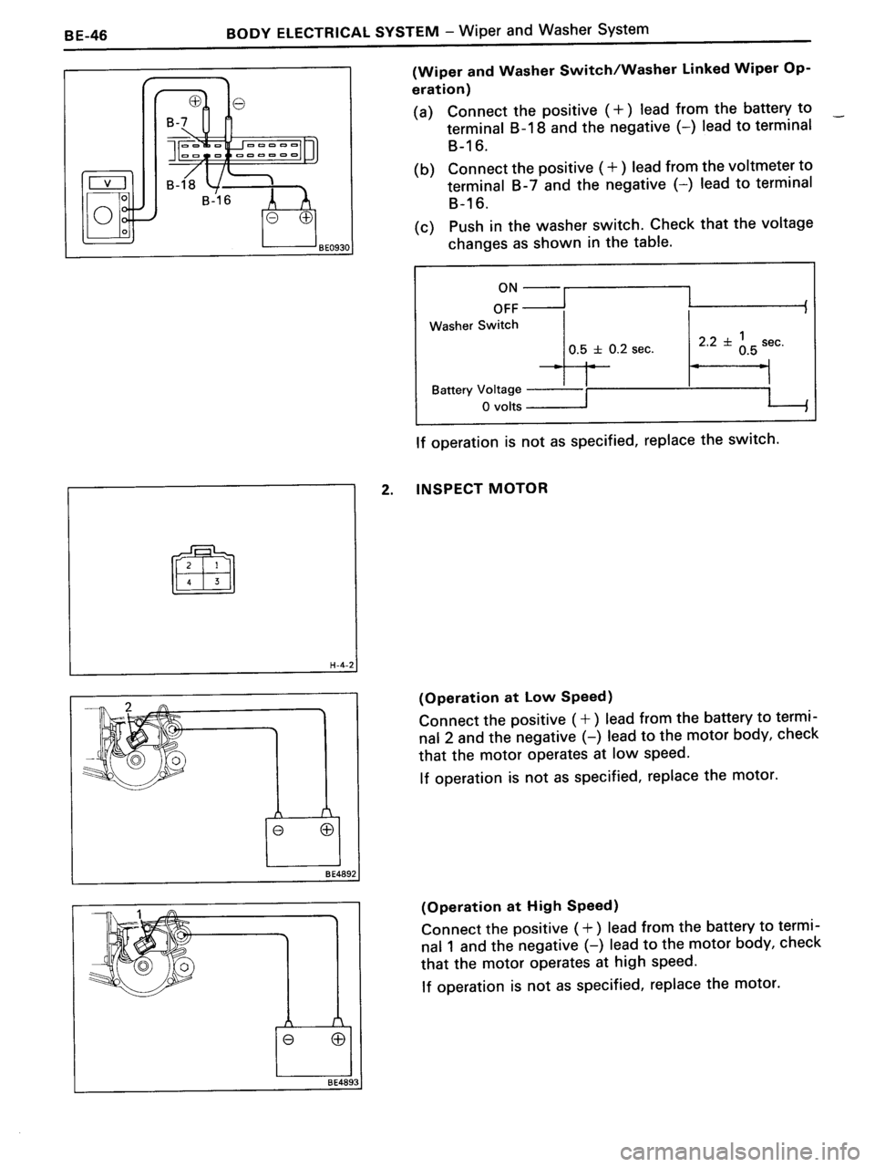 TOYOTA MR-2 1991  Factory Repair Manual 