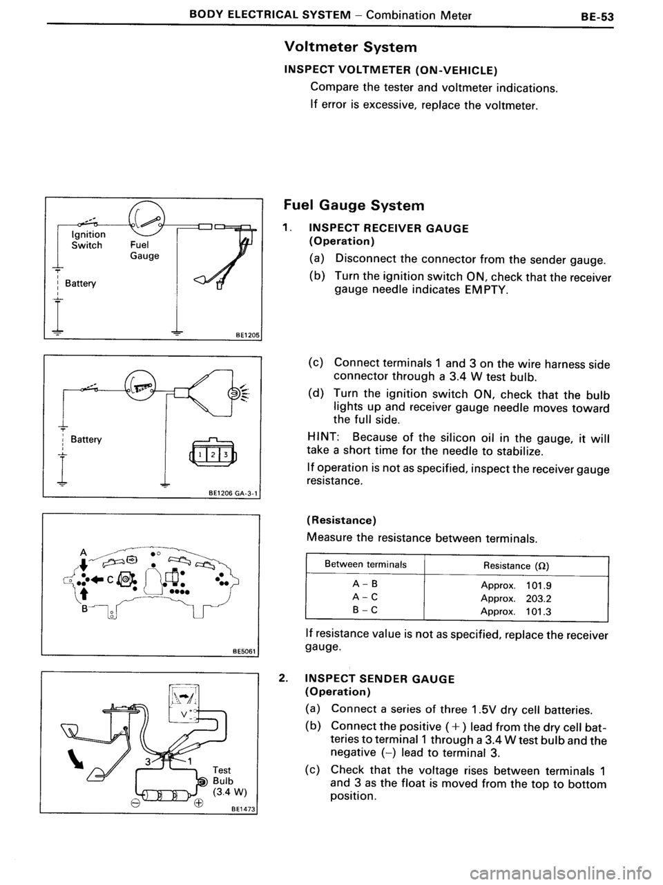 TOYOTA MR-2 1991  Factory Repair Manual 